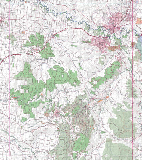 Getlost Map 8225 ALBURY Topographic Map V14b 1:75,000 Preview 1