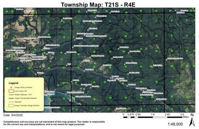 Baby Rock T21S R4E Township Map Preview 1