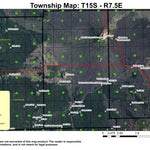 Belknap Crater T15S R7.5E Township Map Preview 1