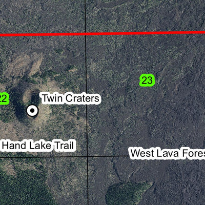 Belknap Crater T15S R7.5E Township Map Preview 2