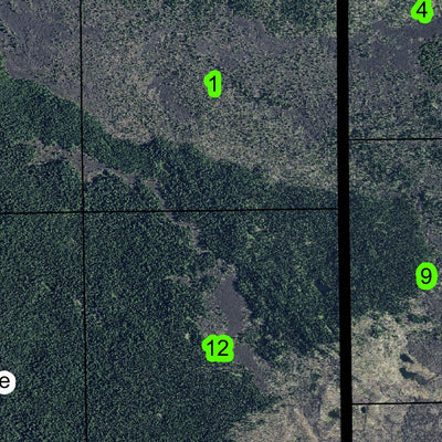 Belknap Crater T15S R7.5E Township Map Preview 3