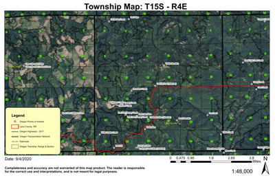 Buck Mountain T15S R4E Township Map Preview 1