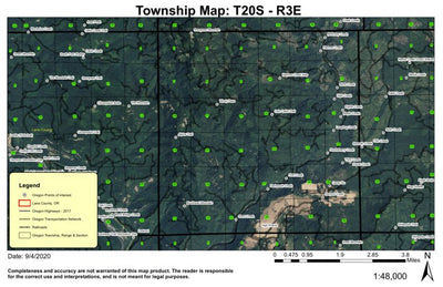 Buckhead Mountain T20S R3E Township Map Preview 1