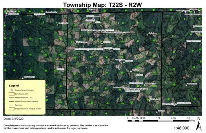 Big Rock T22S R2W Township Map by Super See Services | Avenza Maps