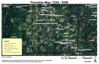 Big Rock T22S R2W Township Map Preview 1
