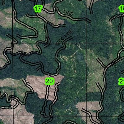 Goat Point T17S R2E Township Map Preview 2