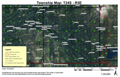 Bear Mountain T24S R5E Township Map Preview 1