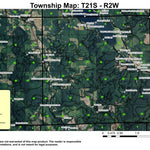 Dorena Lake Dam T21S R2W Township Map Preview 1