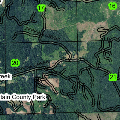 Dorena Lake Dam T21S R2W Township Map Preview 2