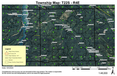 Cougar Mountain T22S R4E Township Map Preview 1