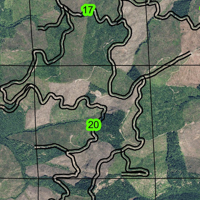 Deathball Mountain T17S R4E Township Map Preview 2