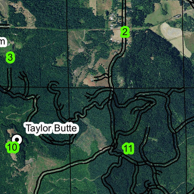 Cottage Grove Lake Dam T21S R3W Township Map Preview 3