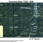 Hills Creek Reservoir T22S R3E Township Map Preview 1
