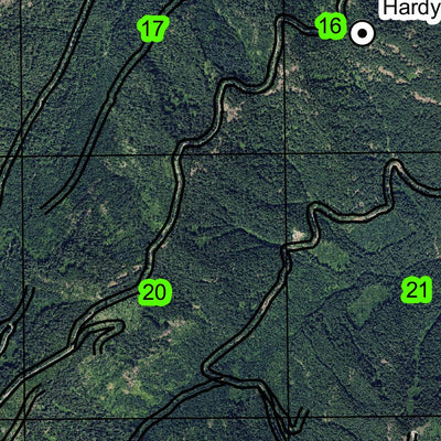 Lowell Mountain T18S R5E Township Map Preview 2