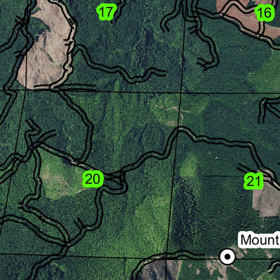 Mount Nebo T16S R1E Township Map Preview 2