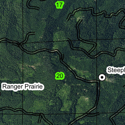 Calapooya Mountains T24S R3E Township Map Preview 2