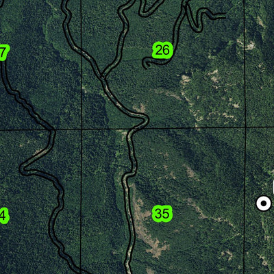 Calapooya Mountains T24S R3E Township Map Preview 3