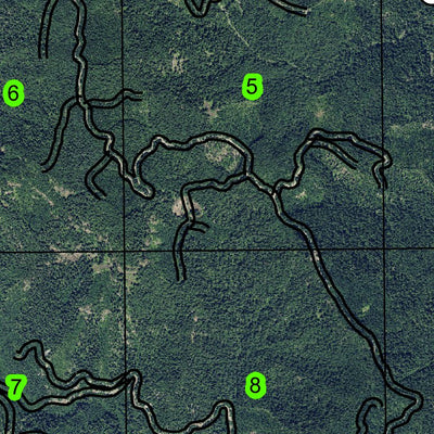 H.J. Andrews Experimental Forest T15S R5E Township Map Preview 3