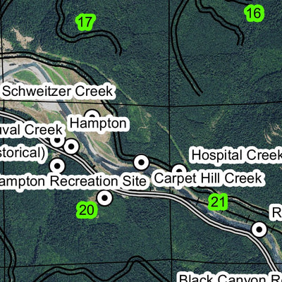Rock Knob T20S R2E Township Map Preview 2