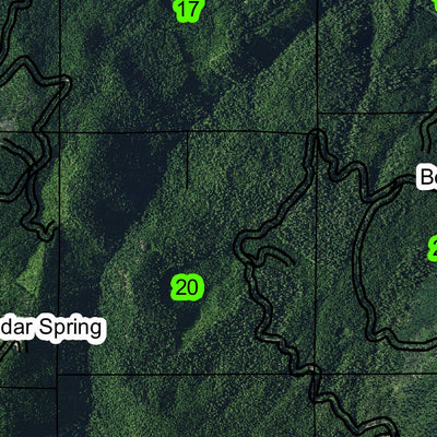 Hobo Creek T22S R1E Township Map Preview 2