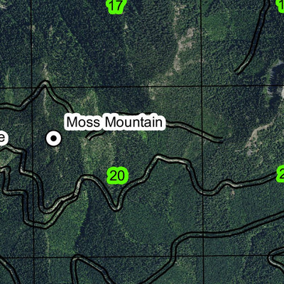 Diamond Peak Trail T23S R5E Township Map Preview 2