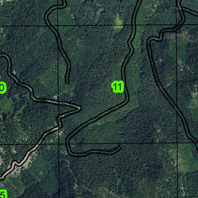 Diamond Peak Trail T23S R5E Township Map Preview 3