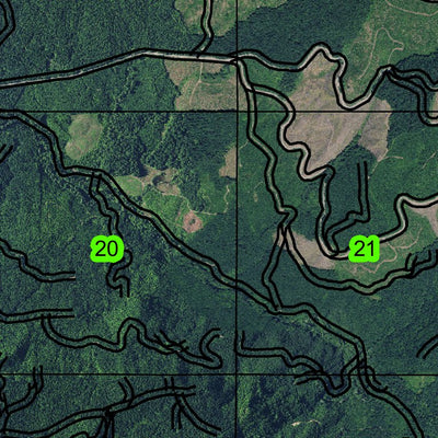 OshKosh Mountain T15S R1E Township Map Preview 2
