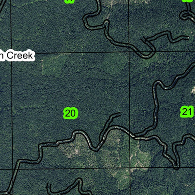 Huckleberry Mountain T20S R4E Township Map Preview 2