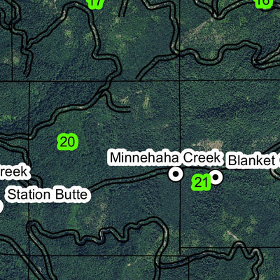 Winberry Mountain T19S R2E Township Map Preview 2