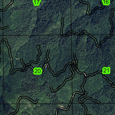 Sinker Mountain T19S R3E Township Map Preview 2