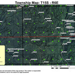 Lookout Mountain T15S R6E Township Map Preview 1