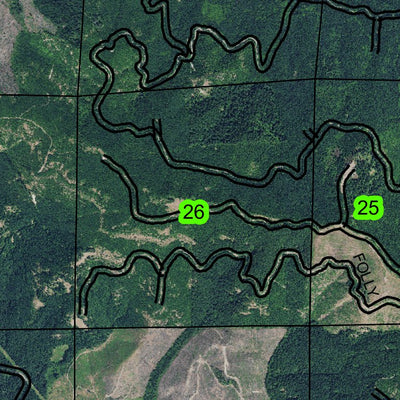 Lookout Point Lake T19S R1E Township Map Preview 3