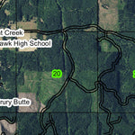 Marcola T16S R1W Township Map Preview 2