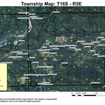 McKenzie Bridge T16S R5E Township Map Preview 1