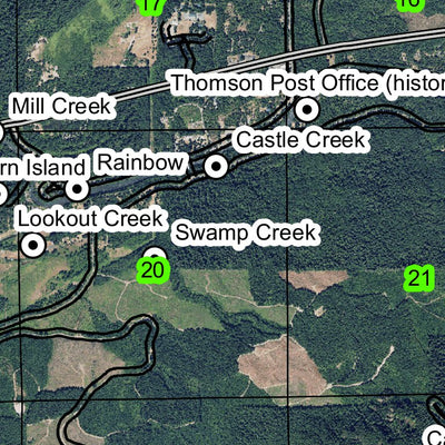 McKenzie Bridge T16S R5E Township Map Preview 2