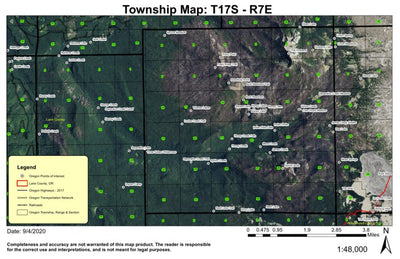 The Husband T17S R7E Township Map Preview 1