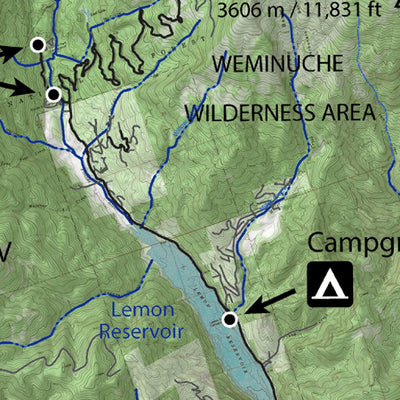 Animas River Topographic Map - Fish Colorado Preview 2