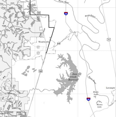 Motor Vehicle Use Map, MVUM, Calcasieu District (East), Kisatchie National Forest 9 Preview 1