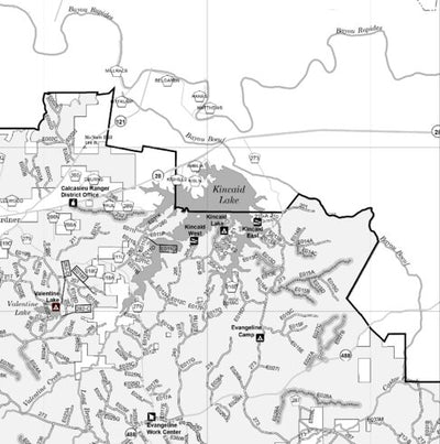 Motor Vehicle Use Map, MVUM, Calcasieu District (East), Kisatchie National Forest 5 Preview 1