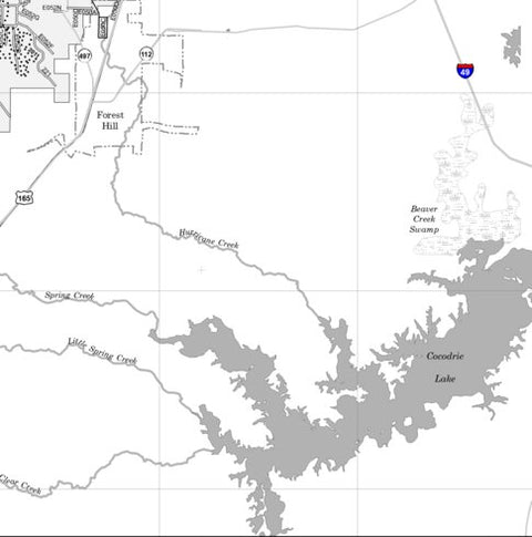 Motor Vehicle Use Map, MVUM, Calcasieu District (East), Kisatchie National Forest 2 Preview 1