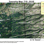 Saddle Camp T1S R11E Township Map Preview 1
