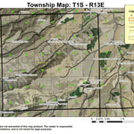 Dufur T1S R13E Township Map Preview 1