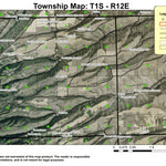 Mount Hood Flat T1S R12E Township Map Preview 1