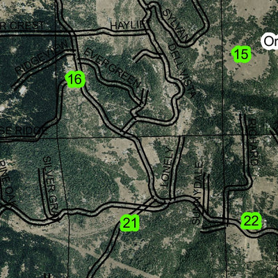 Wasco Butte T2N R12E Township Map Preview 2