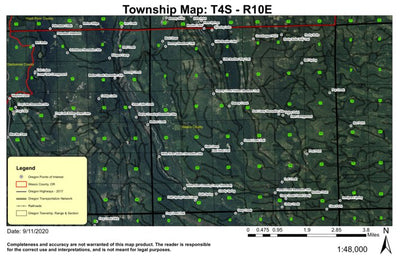 White River T4S R10E Township Map Preview 1