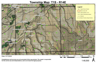 Boyd T1S R14E Township Map Preview 1