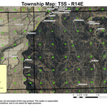 Salt Creek T5S R14E Township Map Preview 1