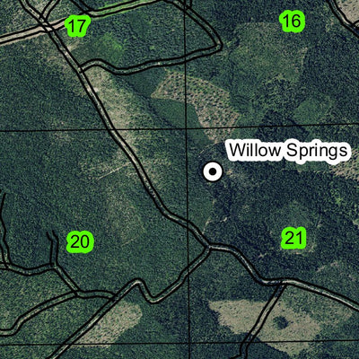 Mount Wilson T6S R9E Township Map Preview 2
