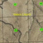 Shaniko T6S R16E Township Map Preview 2