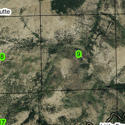 Mutton Mountains T7S R13E Township Map Preview 3